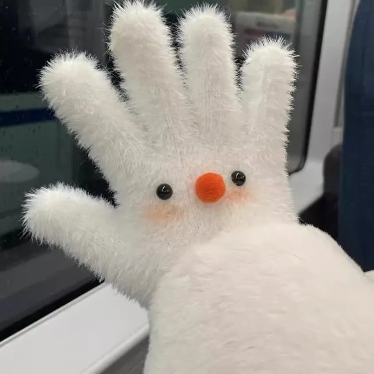 手工diy礼物材料包害羞小雪人可爱少女心冬季保暖分指情侣手套