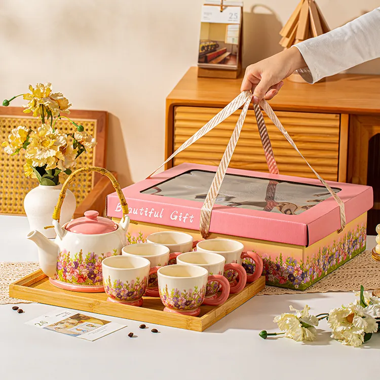 轻奢高档乔迁新居杯子茶壶茶具套装生日礼物结婚送礼高级感伴手礼
