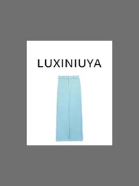 【LUXINIUYA】菱格蓝裤 “精梳棉”抗寒保暖菱格休闲裤#QDK520