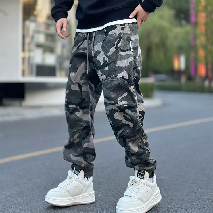 LKT.NINE秋冬厚款潮牌束脚休闲裤男宽松拉链口袋美式工装裤97291