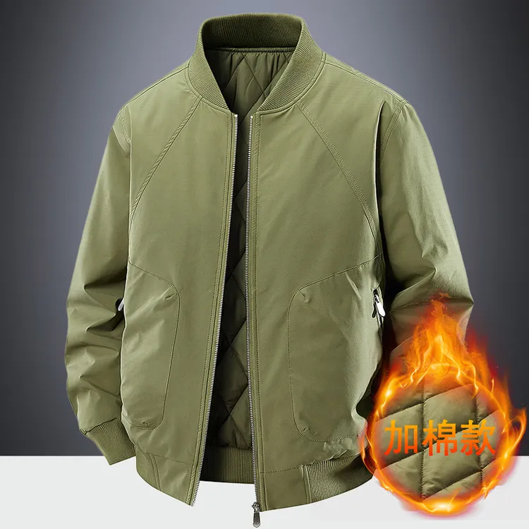 2025年新款棉衣男士秋冬季夹棉厚款宽松保暖防风防寒棉服外套上衣