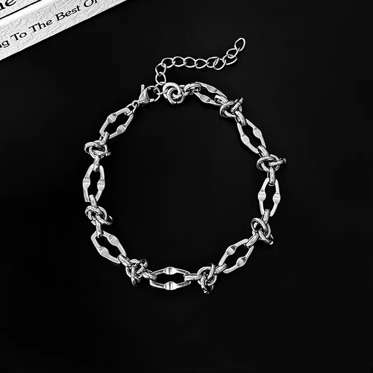 钛钢手链 荆棘手链男高级小众男生复古轻奢精致男士手串