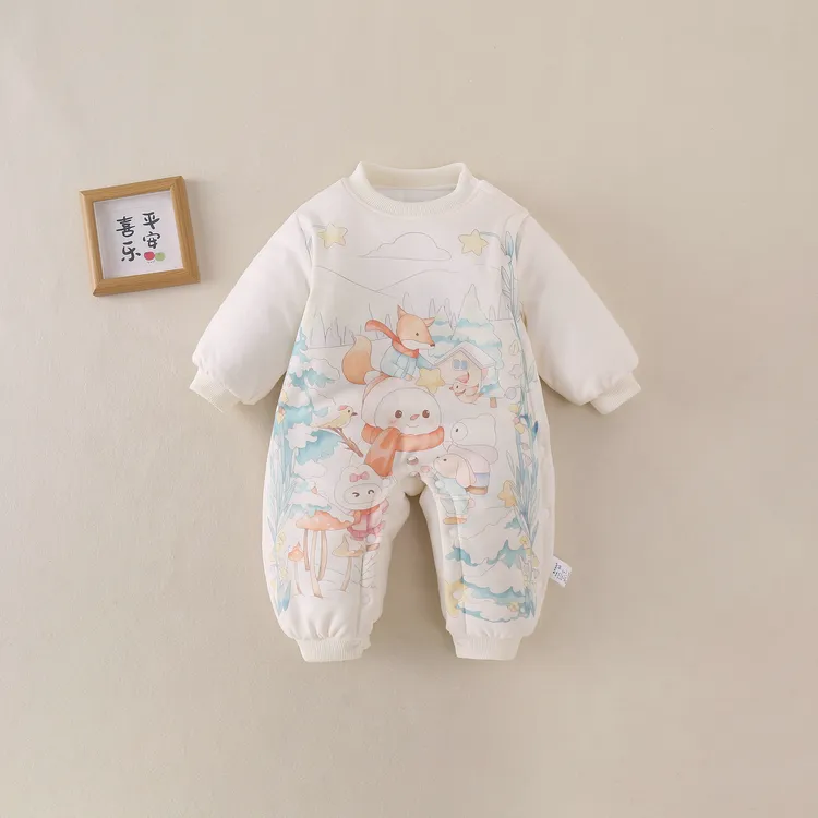 2025新款连体棉服加厚可爱男女宝