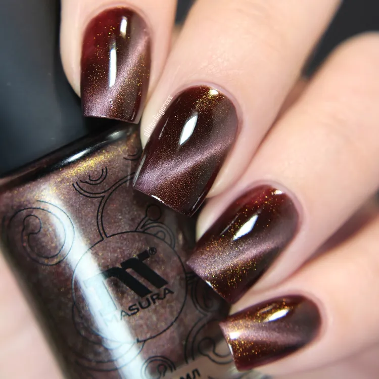 俄罗斯田园猫Masura115-318 11ml猫眼指甲油磁性珠宝显白免烤