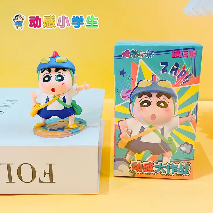 正版蜡笔小新动感大作战新款桌面车载办公室可爱卡通装饰品小摆件