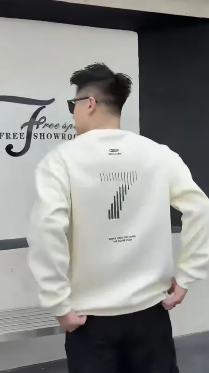 87013男士韩版加绒卫衣 潮流百搭 微阔有型 时尚 运动休闲