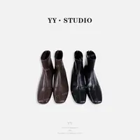 【YANYAN】低跟内增高尖头皮鞋冬季靴秋季气质时尚短靴YY-0010