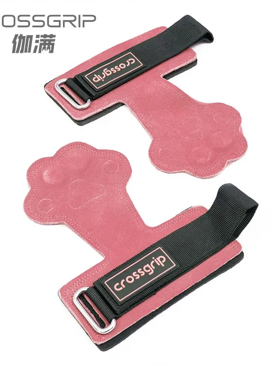 crossgrip猫爪护掌牛皮助力带女生硬拉手套护掌单杠引体向上护具