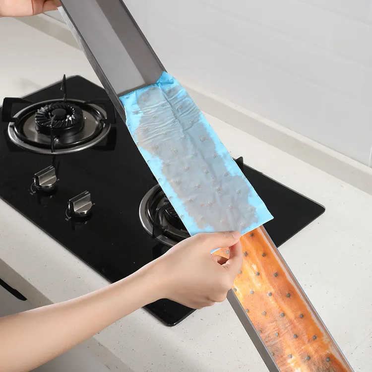 美丽雅油烟机吸油棉覆蓝膜升级款吸油机接油槽吸油纸防渗漏一次性
