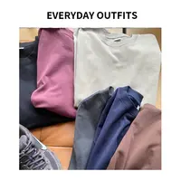 RIDA· 男女同款纯色T恤5C19休闲百搭春夏小众复古情侣 6011清仓