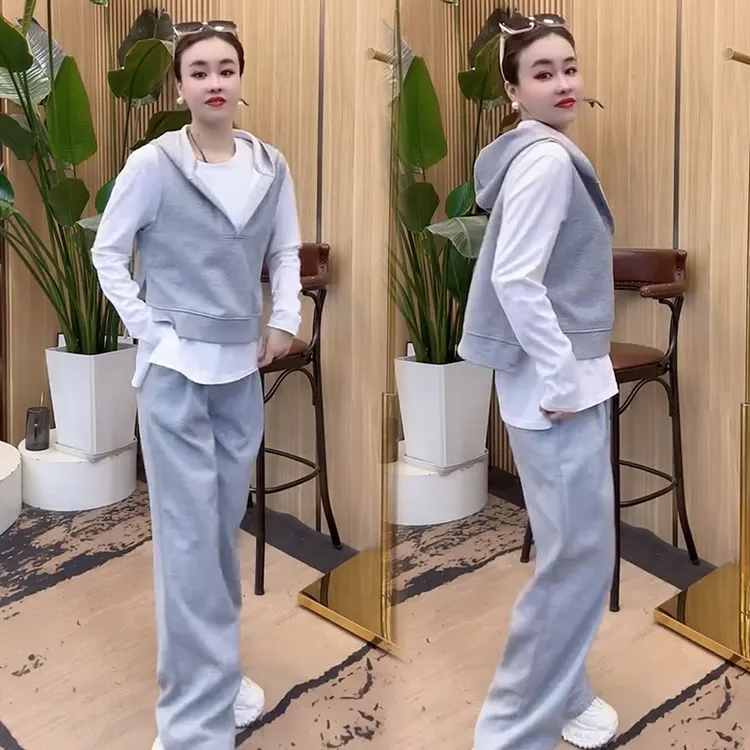 2025秋季新款时尚显瘦气质网红高档洋气女高级百搭宽松大码三件套