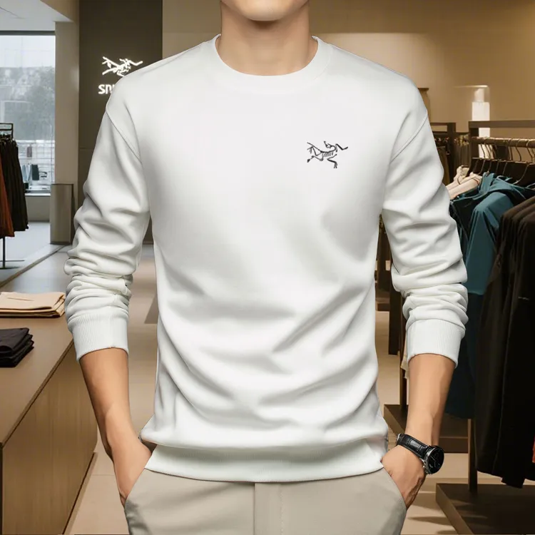 【奥莱正品】男士长袖卫衣始祖刺绣鸟秋冬长绒棉T恤大码高级感上衣