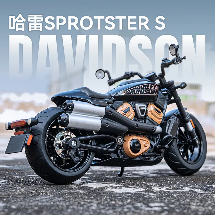1:12哈雷Sportster S合金车模模型仿真车运动者男孩礼物儿童收藏