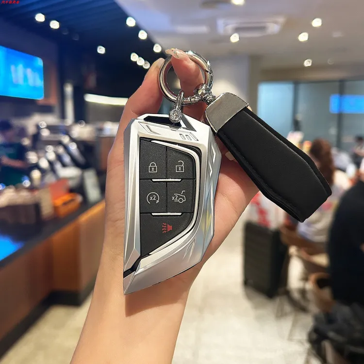 适用于凯迪拉克CT5钥匙套XT5 CT6保护壳CT4 XT4 XT6车扣锐歌GT4包