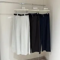 【SJNQ】遮肉No.1~设计师款高腰压褶显瘦阔腿西裤(配腰带) 建议手洗