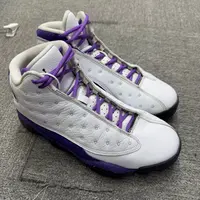 42.5码 二手95新 AJ13 紫金湖人 球鞋