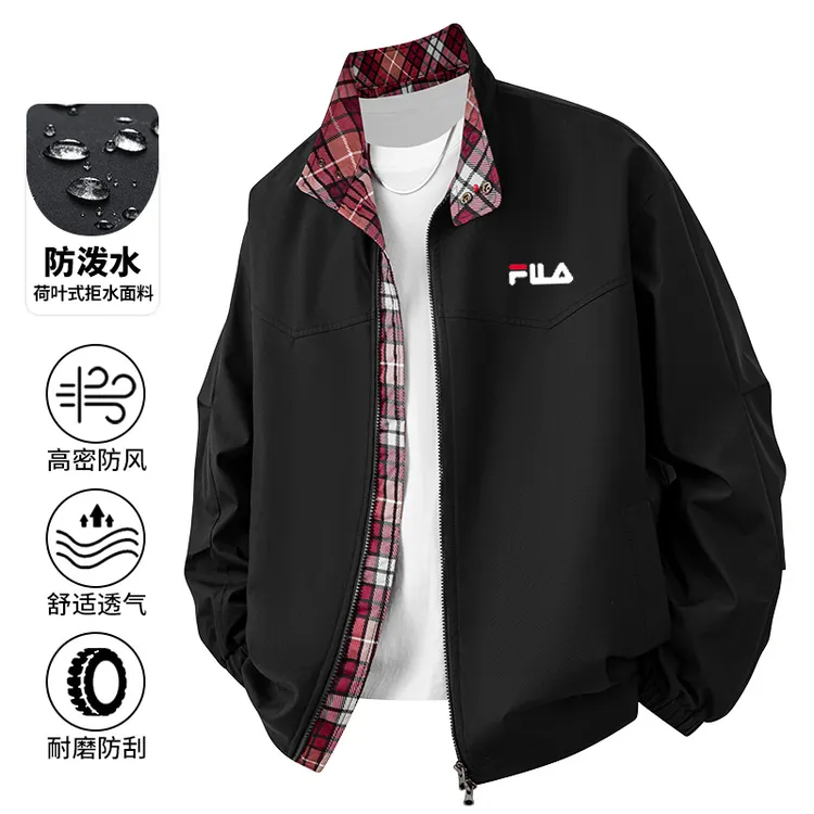 一折专区 | 运动休闲双反面穿夹克男春秋季立领防风情侣上衣外套