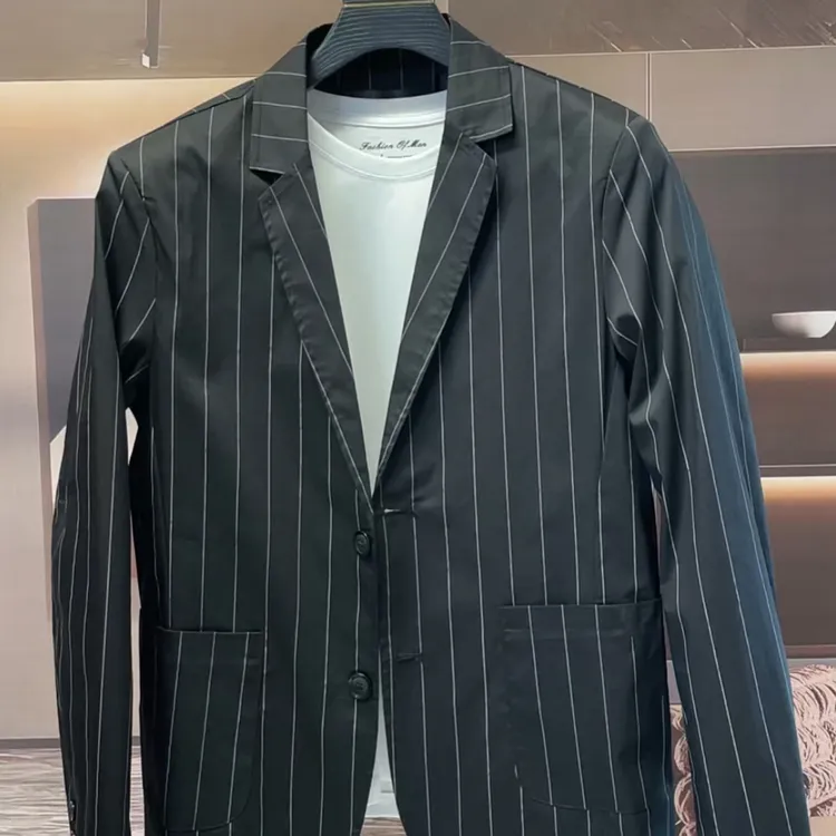 213秋季潮流新款男士修身型薄款西装领长袖西装上衣外套