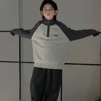 秋冬新款儿童设计款毛衣2025新款洋气男童秋冬装半拉链套头毛衣