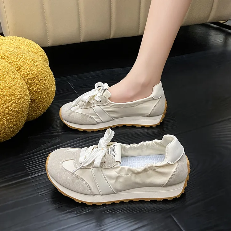 阿甘鞋女新款春秋浅口休闲运动布鞋帕拉小白鞋韩版软底不累脚鞋子