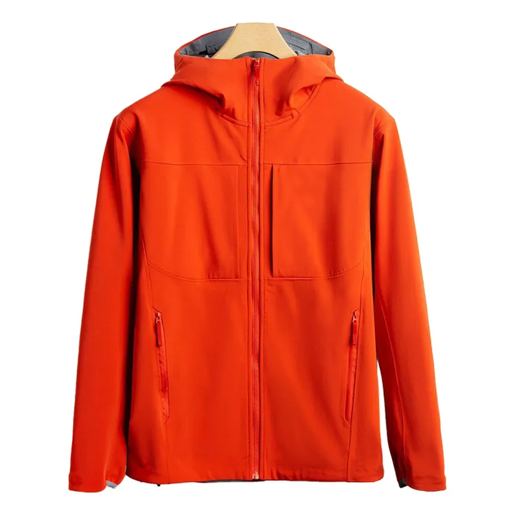 户外防风保暖连帽男女登山徒步软壳外套冬季外套棉服秋冬苏翊鸣