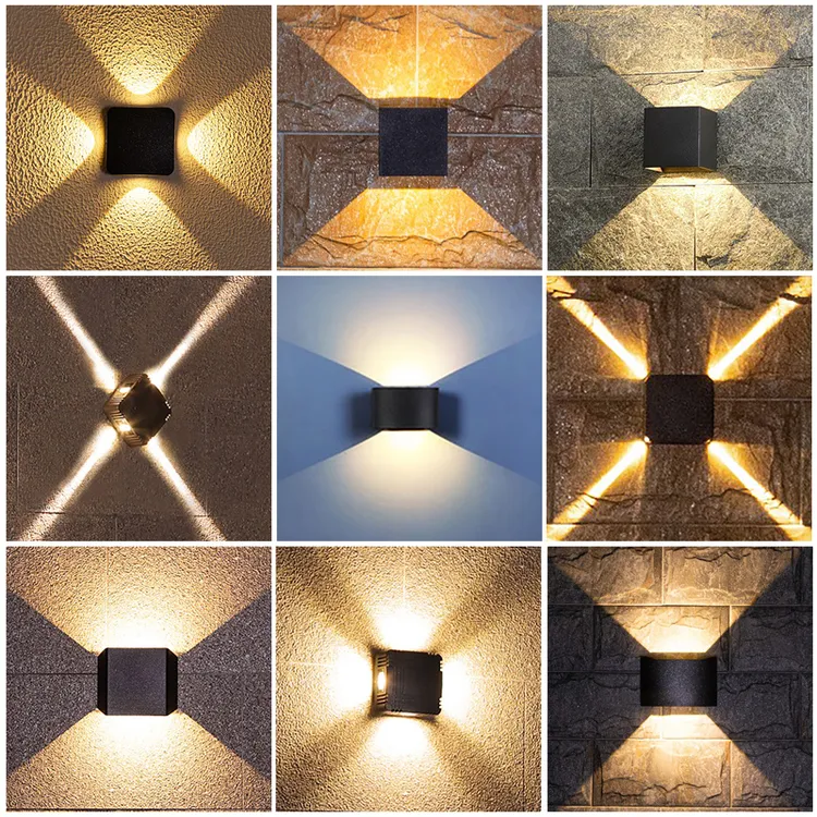 户外壁灯led超亮家用上下双头创意洗墙灯别墅庭院客厅走廊装饰灯