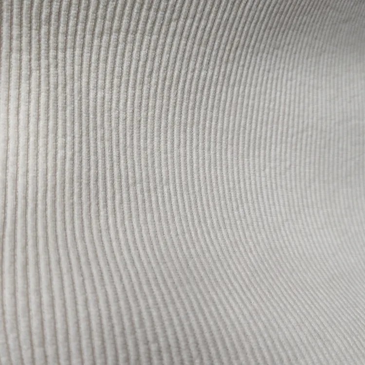 白色 小经编加绒布料