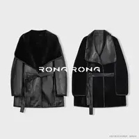 溶溶【高奢限定系列】RONGRONG 西班牙进口羊皮毛一体皮草DSF19009