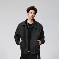 【Achock官方店】美式复古工装立领飞行员夹克新款痞帅机车外套男