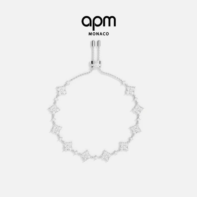 APM Monaco 闪耀四叶草可调节手链女款明星同款