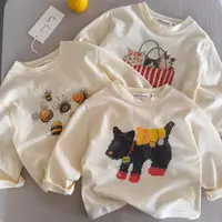 儿童长袖纯棉T恤2025秋男童日系卡通打底衫宝宝小童纯棉T大童内搭