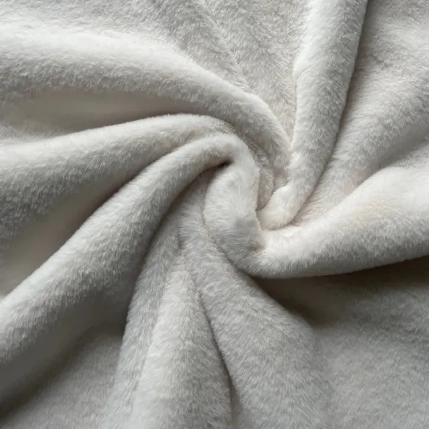 白色加密加厚仿獭兔毛皮草面料毛绒布料毛领大衣马甲柜台展示背景