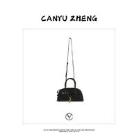 CANYU 进口植鞣小羊皮 riri拉链时髦百搭单肩斜挎手提包