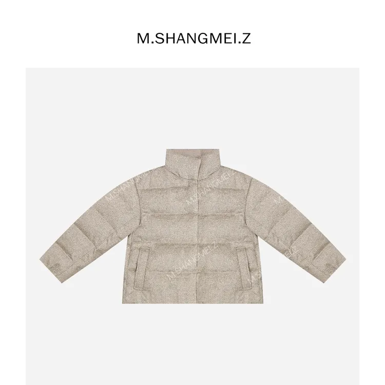 M.SHANGMEI.Z/沐熙【轻暖随行】美大哥羊毛轻盈白鹅绒羽绒服X103125