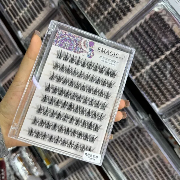 EMAGIC免胶三部曲假睫毛自然卷翘分段式适合新手软-使用后不退换
