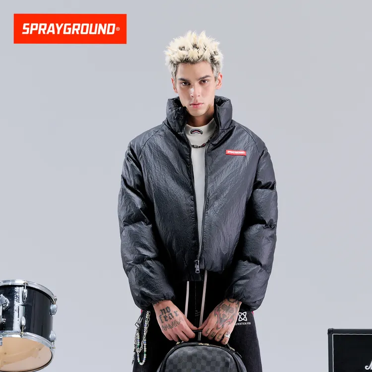 SPRAYGROUND鲨鱼嘴羽绒服立领宽松休闲保暖百搭潮流JM WE141315