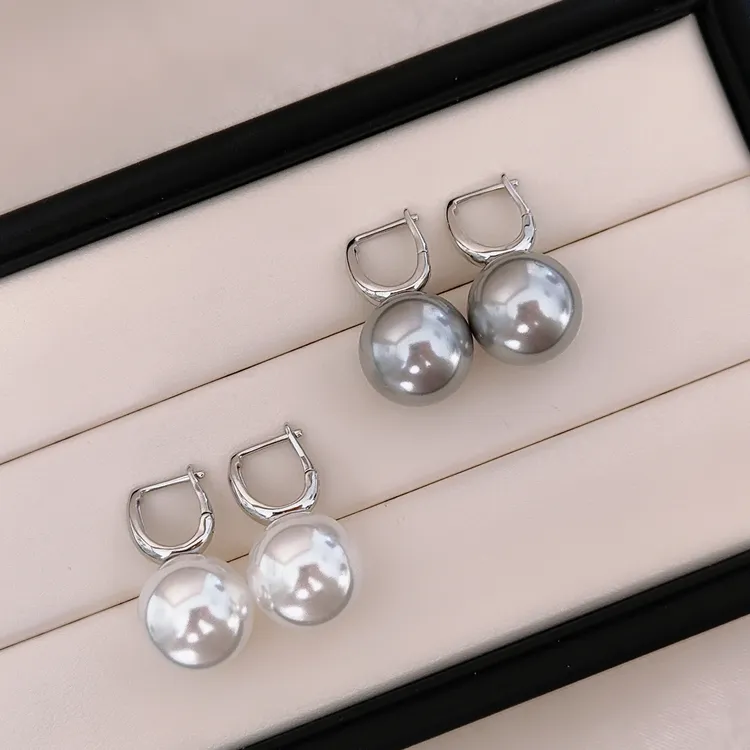 925银耳饰 S925银12/14mm简约  茶壶耳扣