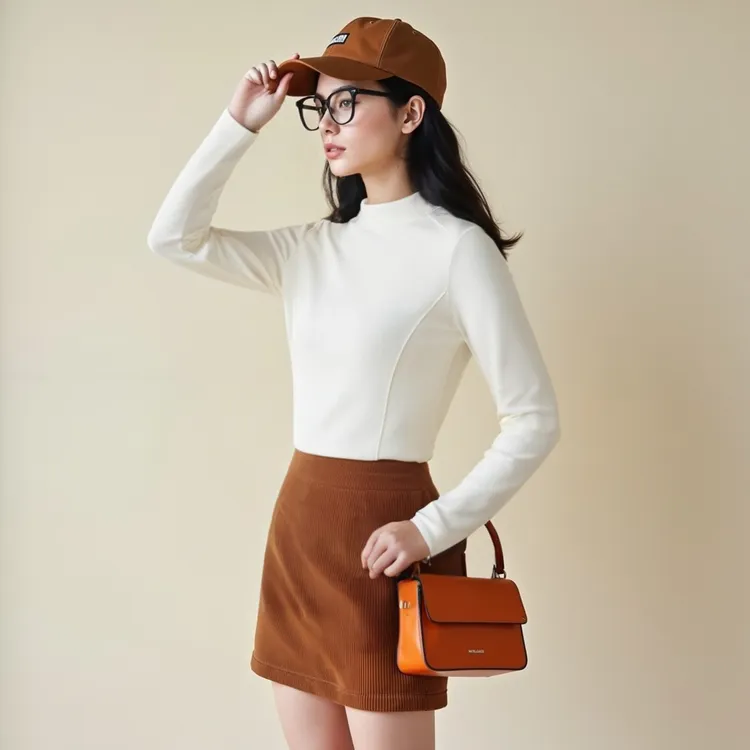 德绒打底衫女士半高领外穿简约修身加厚发热秋衣高弹白色内搭女装