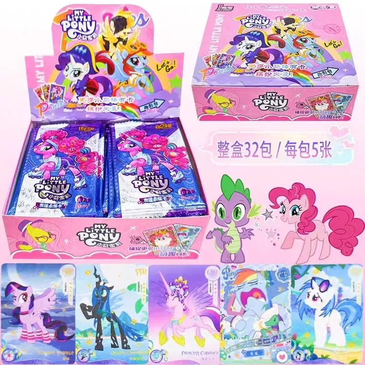 奥特曼卡片精美盒装满星闪卡儿童玩具小马宝莉卡牌收藏透明洗澡卡