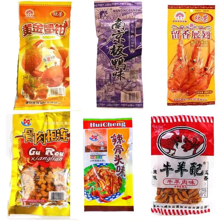 牛羊配留香展翅南京板鸭味辣骨头膨化8090怀旧小时候零食膨化