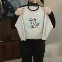 鸭梨童品】2025秋季韩版男童休闲百搭卡通小狗套头毛衣yL20450