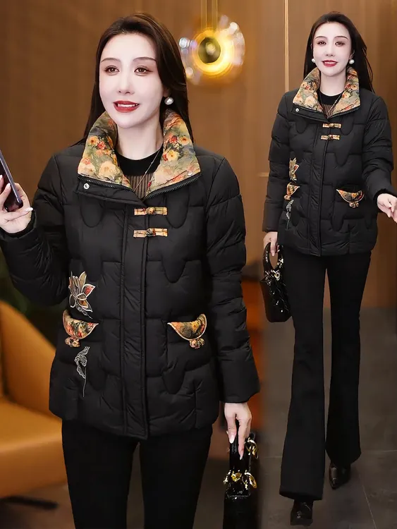 立领外套女士常规棉衣女棉服