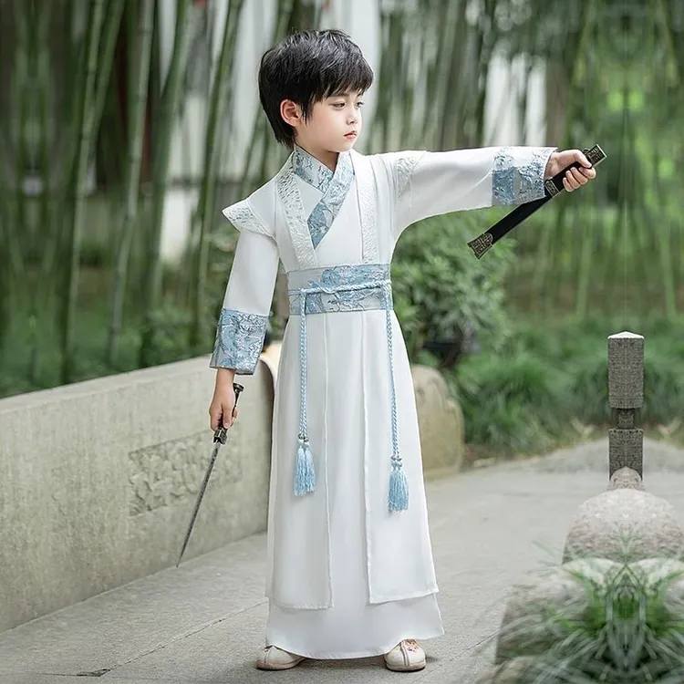 男童汉服2025新款夏款小男孩儿童古装国学演出服男小少爷古风侠客