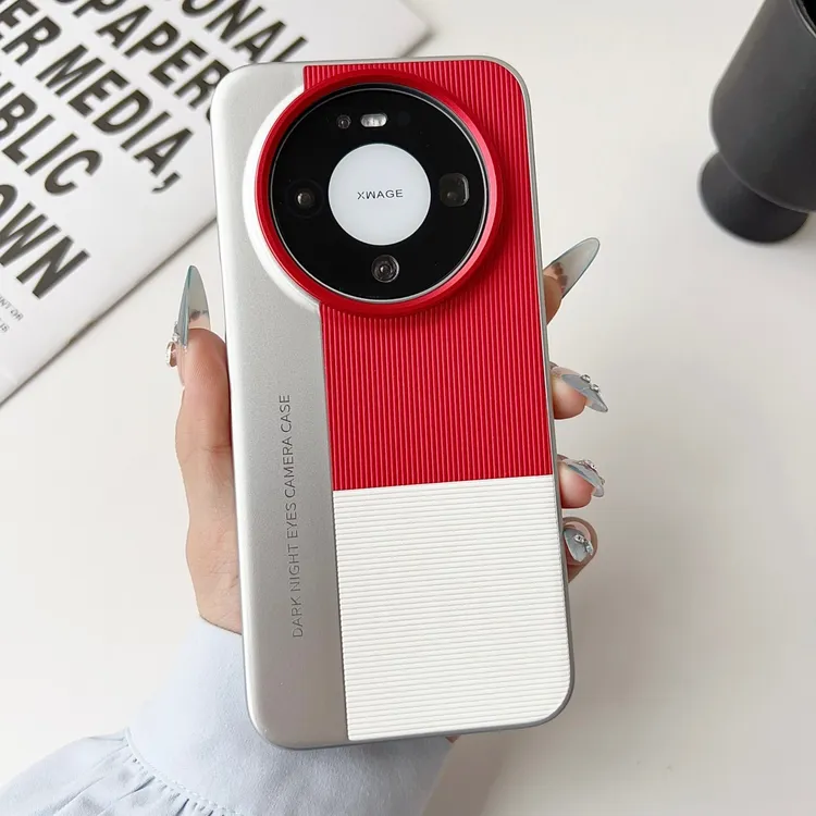 秒变相机个性适用mate80promax手机壳新款素皮拼接mate80pro高级