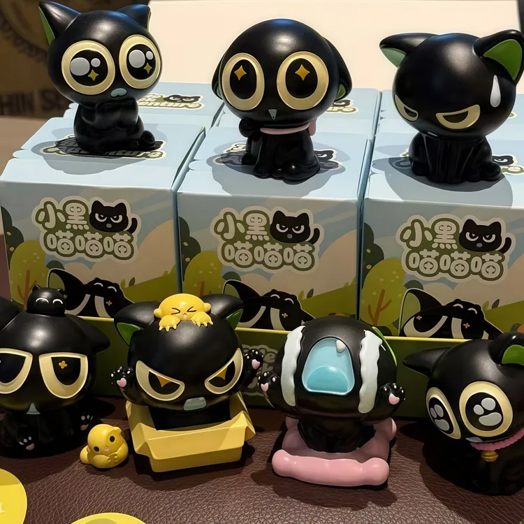 小红书同款罗小黑喵喵喵树脂工艺品盲盒可爱罗小黑送礼手办摆件