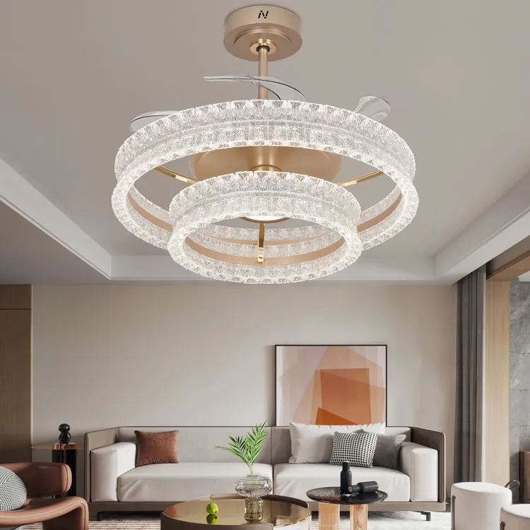 高端A类＜白天鹅>天鹅湖风扇灯轻奢客厅卧室餐厅隐形吊扇吸顶扇