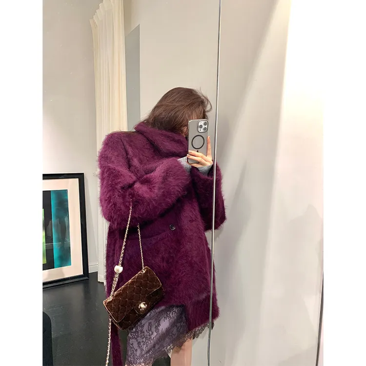 【ALONE SAVOR】龍喜儿 冬日漫步轻奢羊绒秋冬保暖呢大衣J014