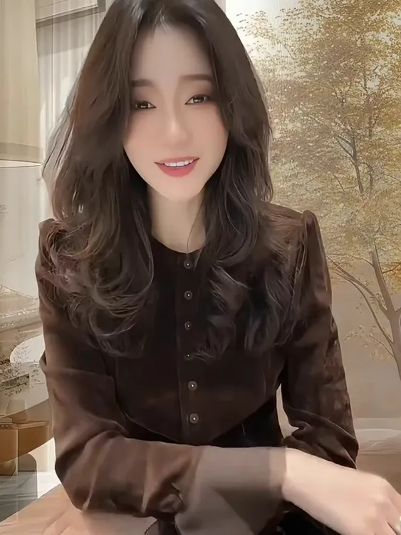 2025秋冬季新款法式气质丝绒衬衫女设计感小众显瘦减龄打底衫上衣