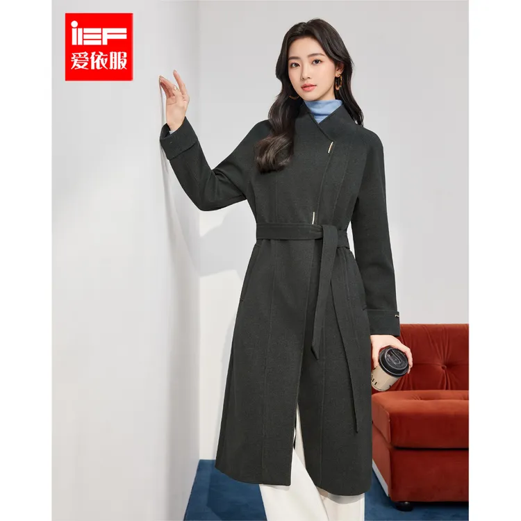 IEF/爱依服2025新款冬季呢绒长外套6621-B336-