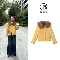 NANJIE/楠姐【西野黄昏】冬季新款小羚羊毛毛翻领外套XNS6735